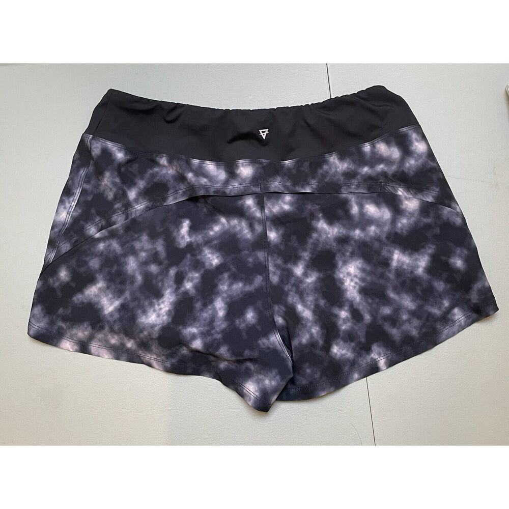 Life Integrity Earth Women's Elastic Waist Shorts in Black Gray Size XL NWOT - Picture 2 of 7